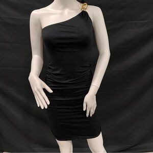 Black One-Shoulder Dress